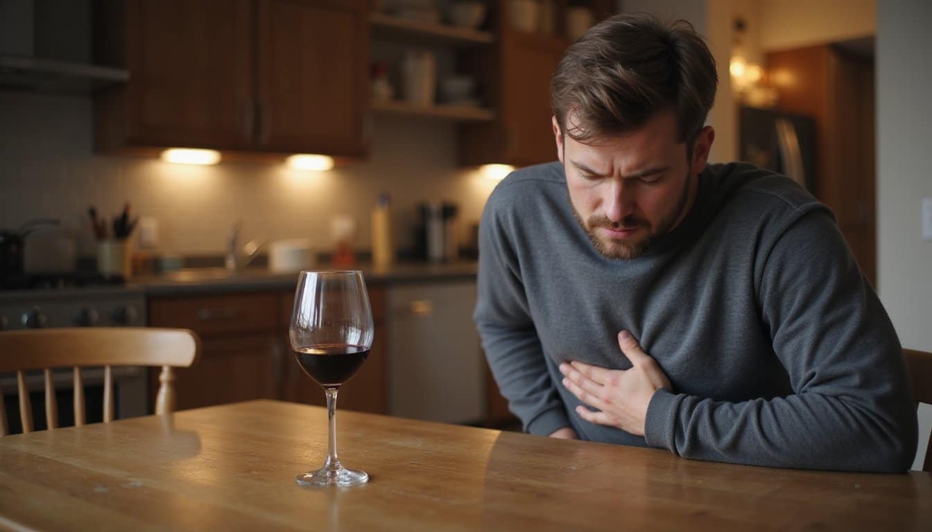 alcohol allergy digestive distress