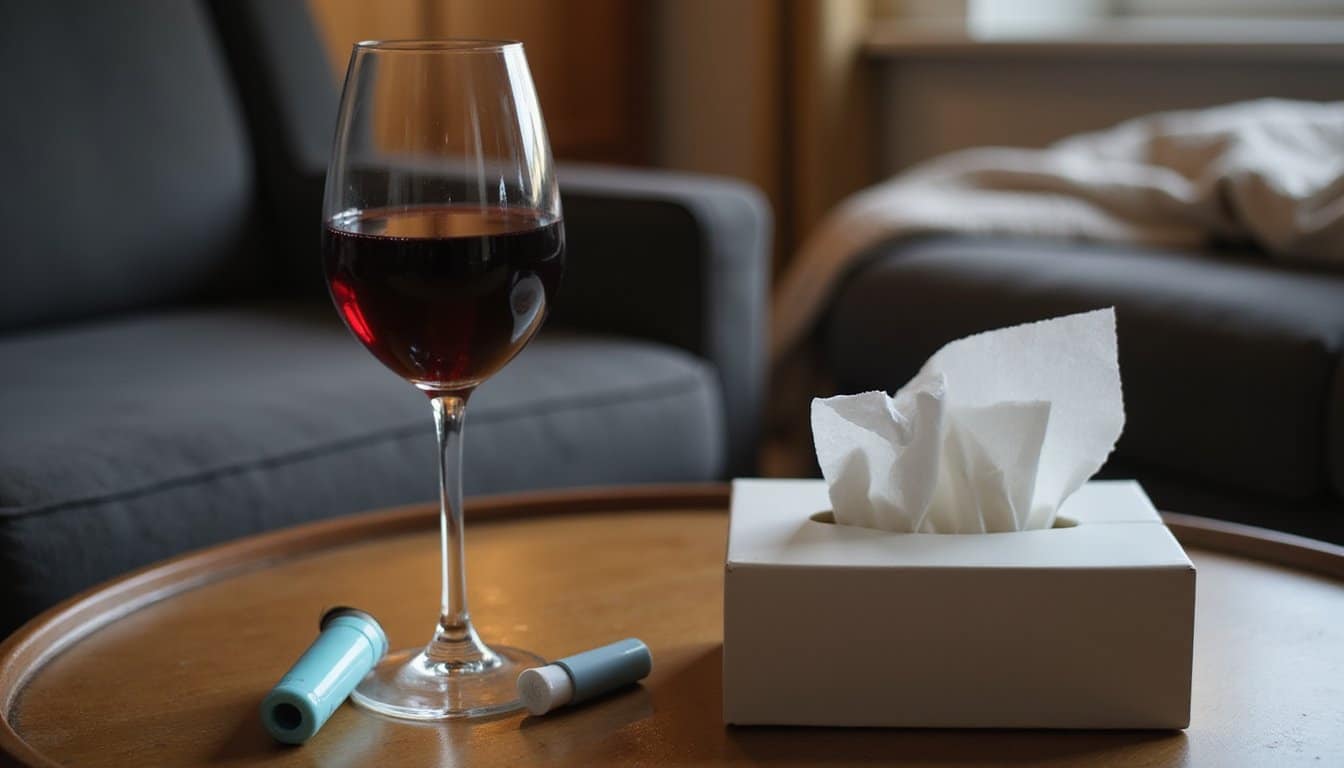 alcohol induced respiratory reactions