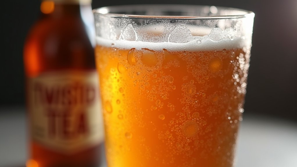 malt based alcoholic tea containing 5 abv